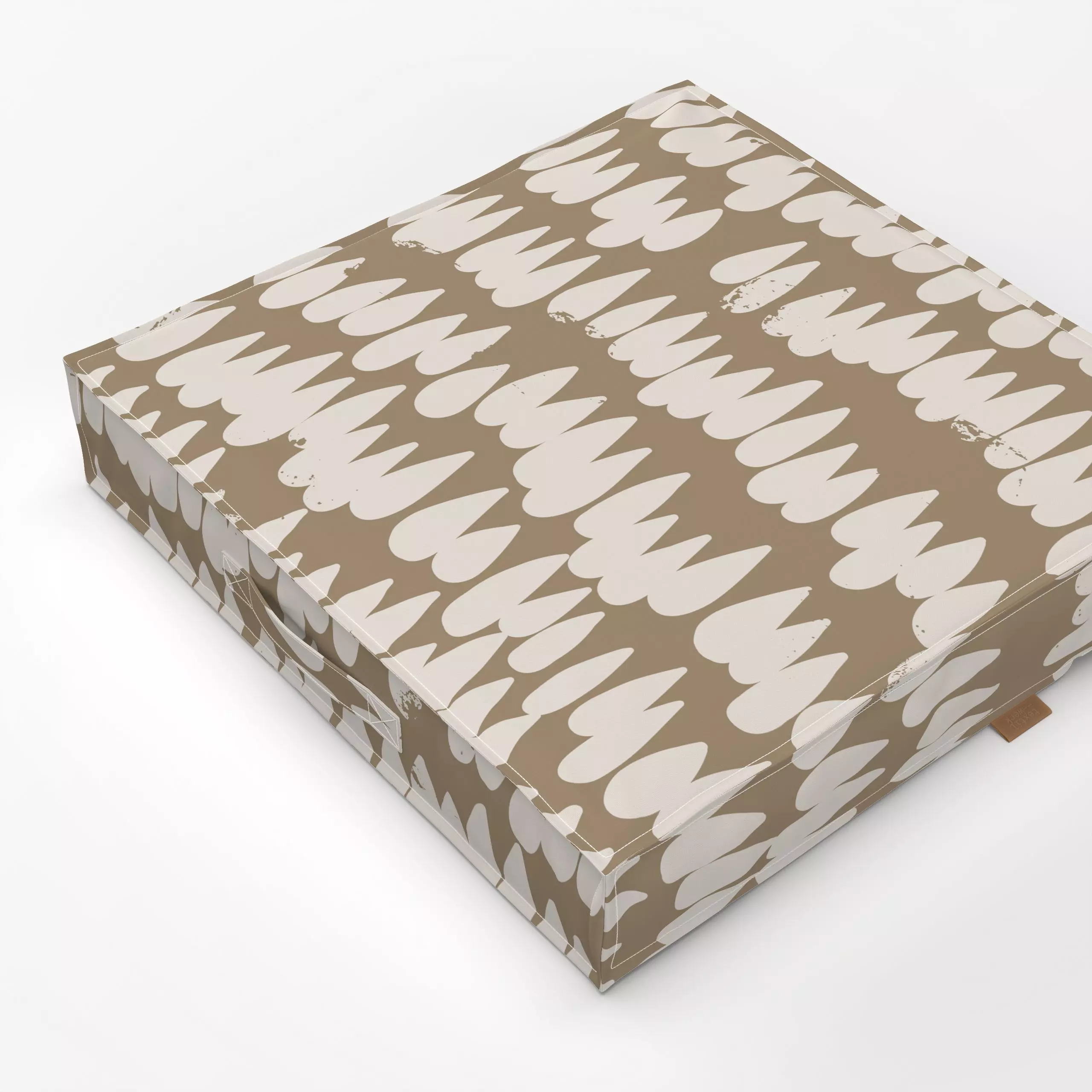 Bodenkissen Regentropfen Terra - Symbole & Muster, Retro & Vintage - von „Uta Naumann"; boho, skandinavisch, Herbst, regentr...