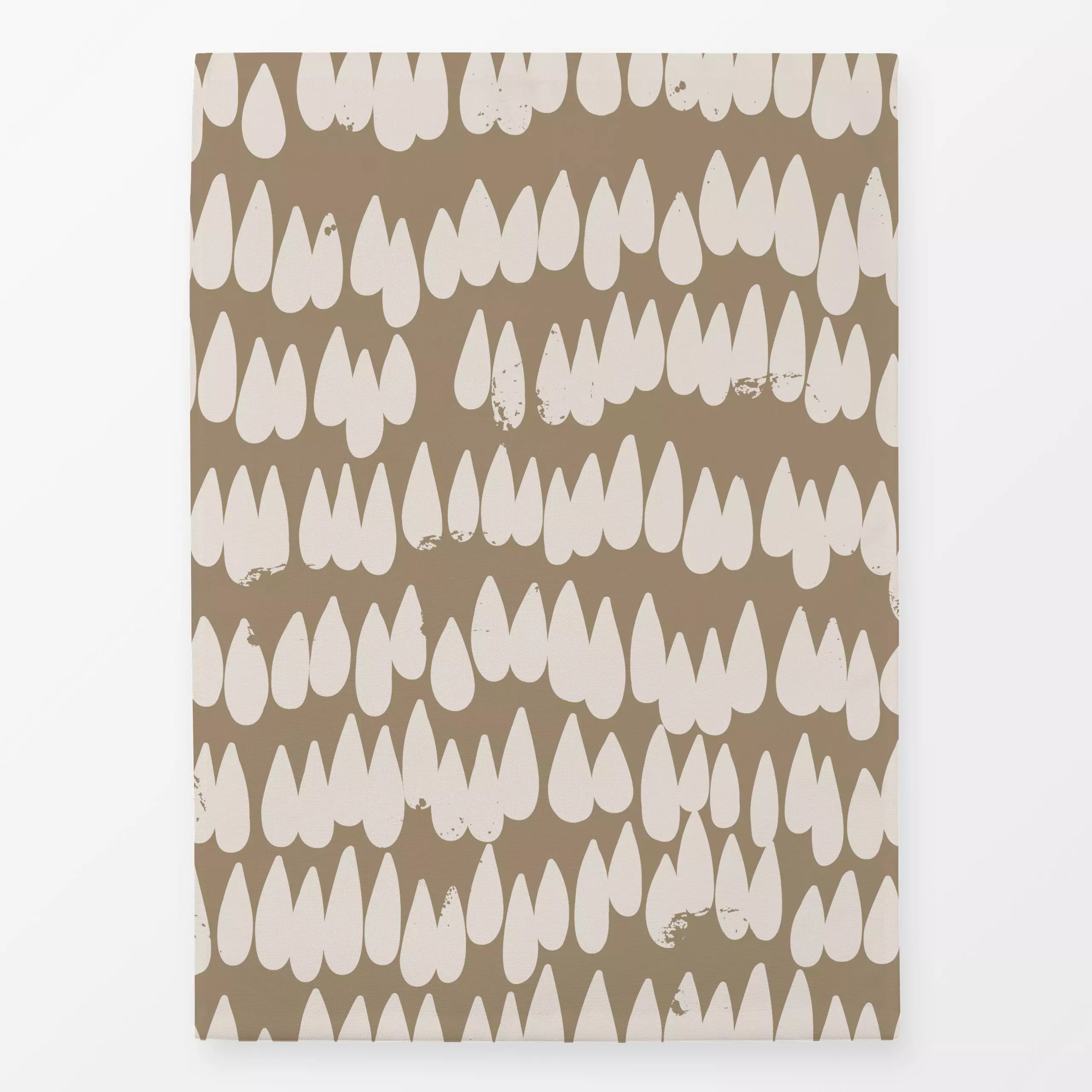 Geschirrtücher Regentropfen Terra - Symbole & Muster, Retro & Vintage - von „Uta Naumann"; boho, skandinavisch, Herbst, rege...