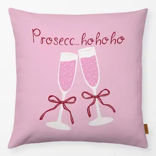 Kissen Prosecc ho ho ho pink