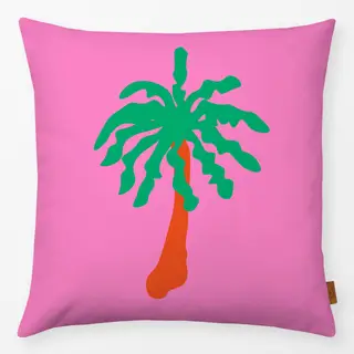 Kissen Palme Auf Pink