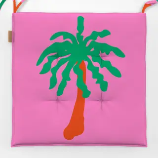 Sitzkissen Palme Auf Pink