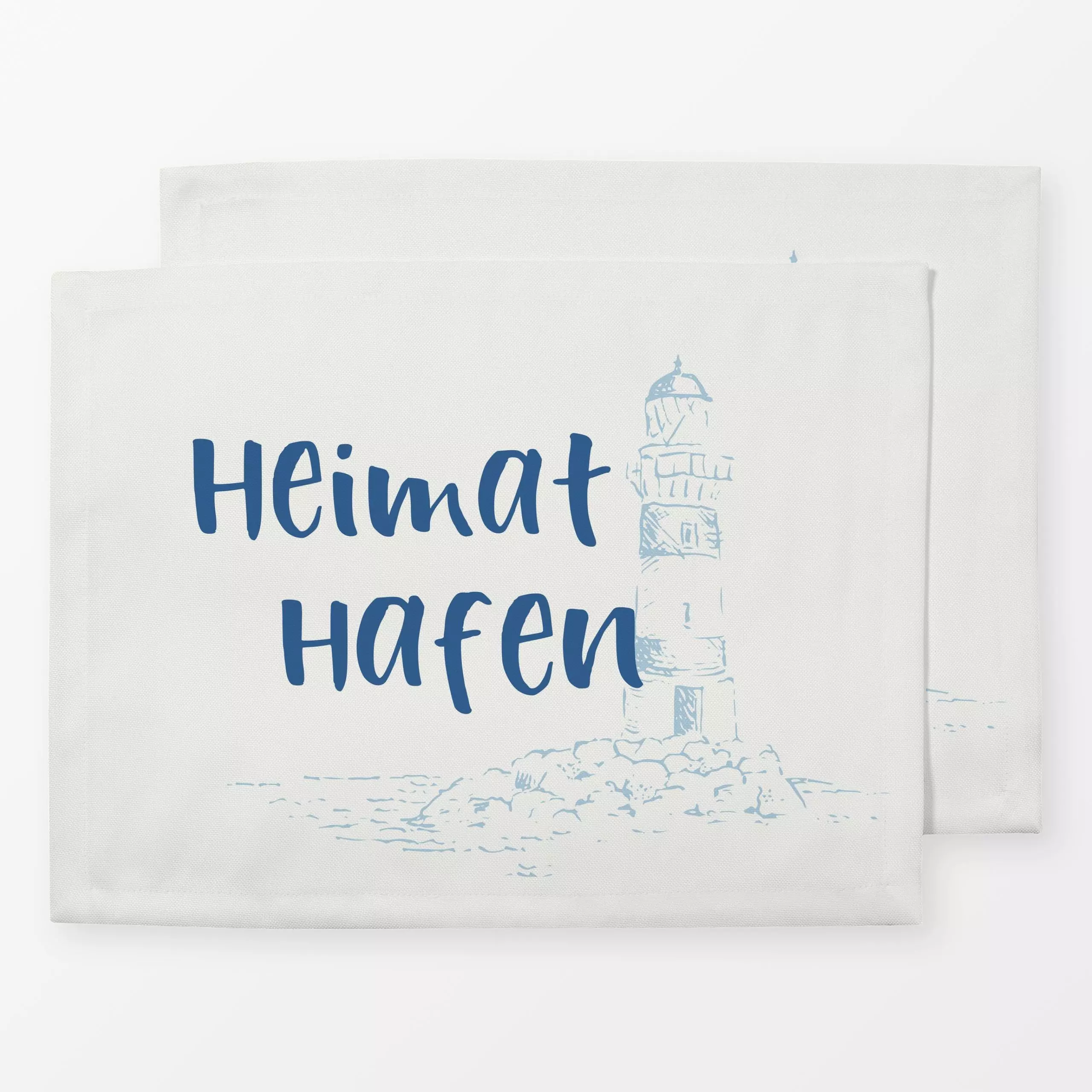 Tischset Heimathafen, Spruch, Sommer, von Katrin Graff