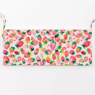 Bankauflage Sommer Erdbeeren Aquarell
