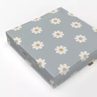 Bodenkissen Gänseblümchen Blau