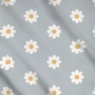 Meterware Gänseblümchen Blau