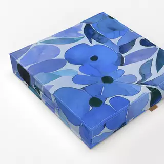 Bodenkissen Floral Summer blue