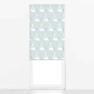 Raffrollo Schwäne im Wasser