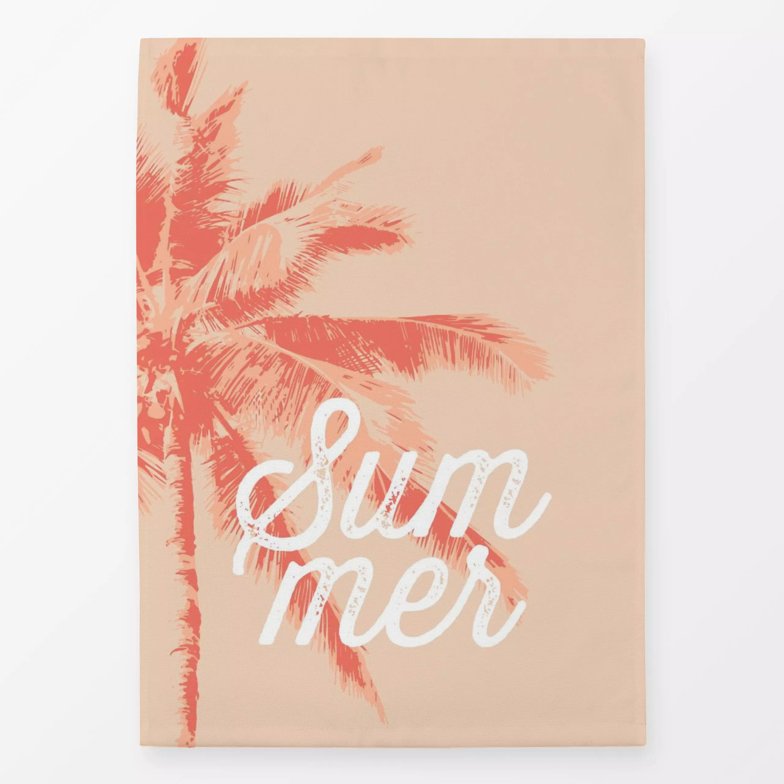 Geschirrtücher Summer - Sommer, Sprüche & Schriftzüge - von „Andrea Liesert"; Palmen, Palmenwedel, typografie, Summerfeeling...