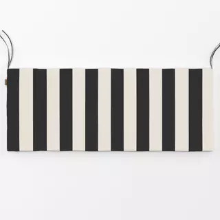 Bankauflage Classic Black & White Stripes