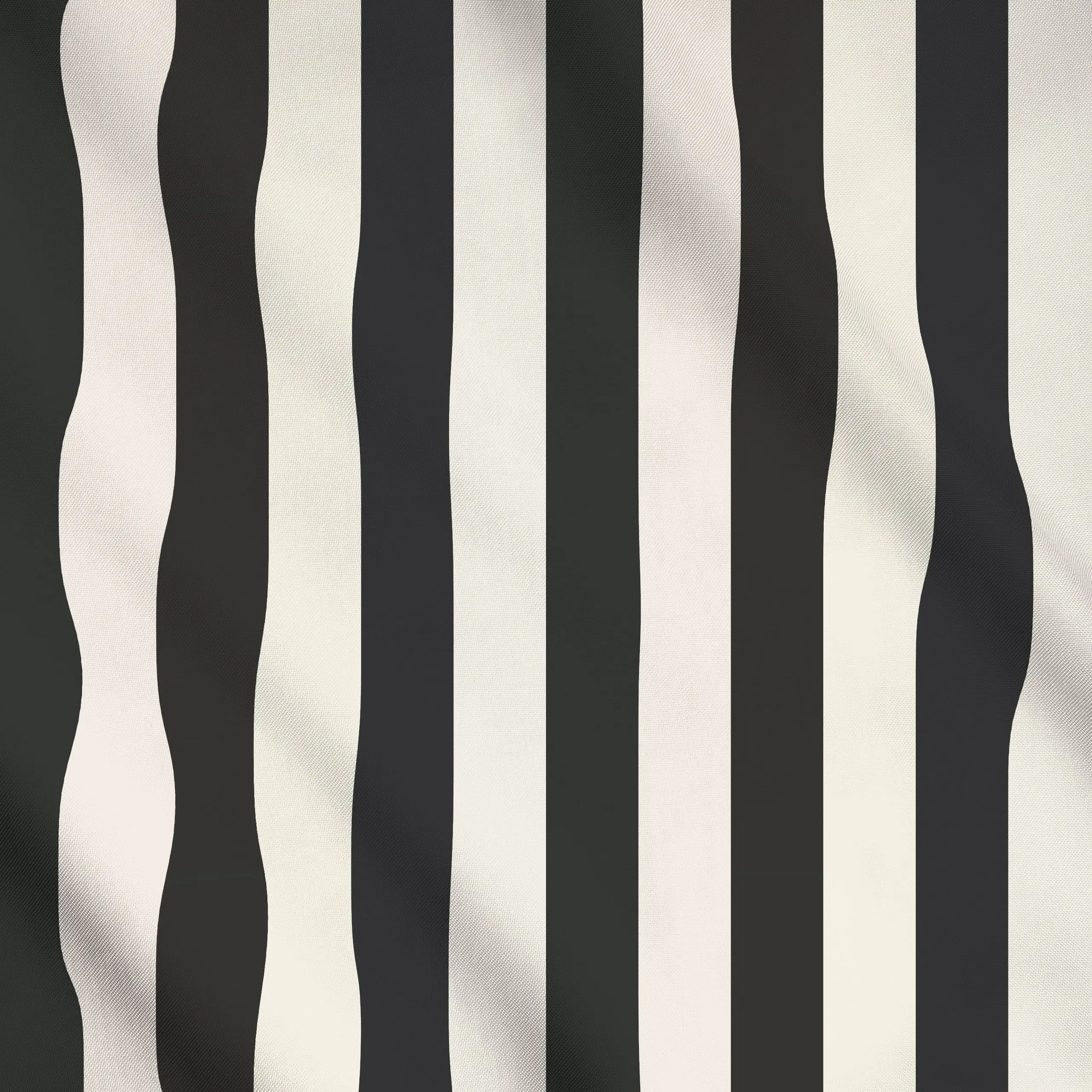 Meterware Classic Black & White Stripes, gemustert, von Sara Maria