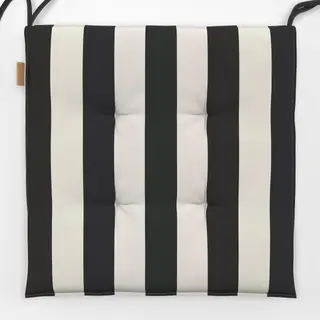 Sitzkissen Classic Black & White Stripes