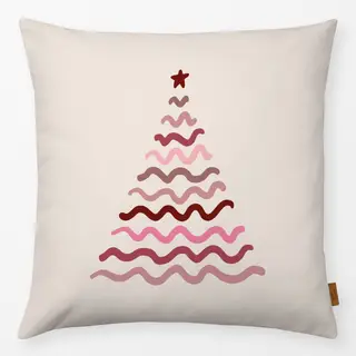 Kissen Wave Tree rosa