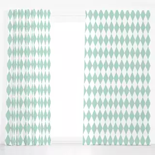 Dekovorhang Diamond Pattern mint
