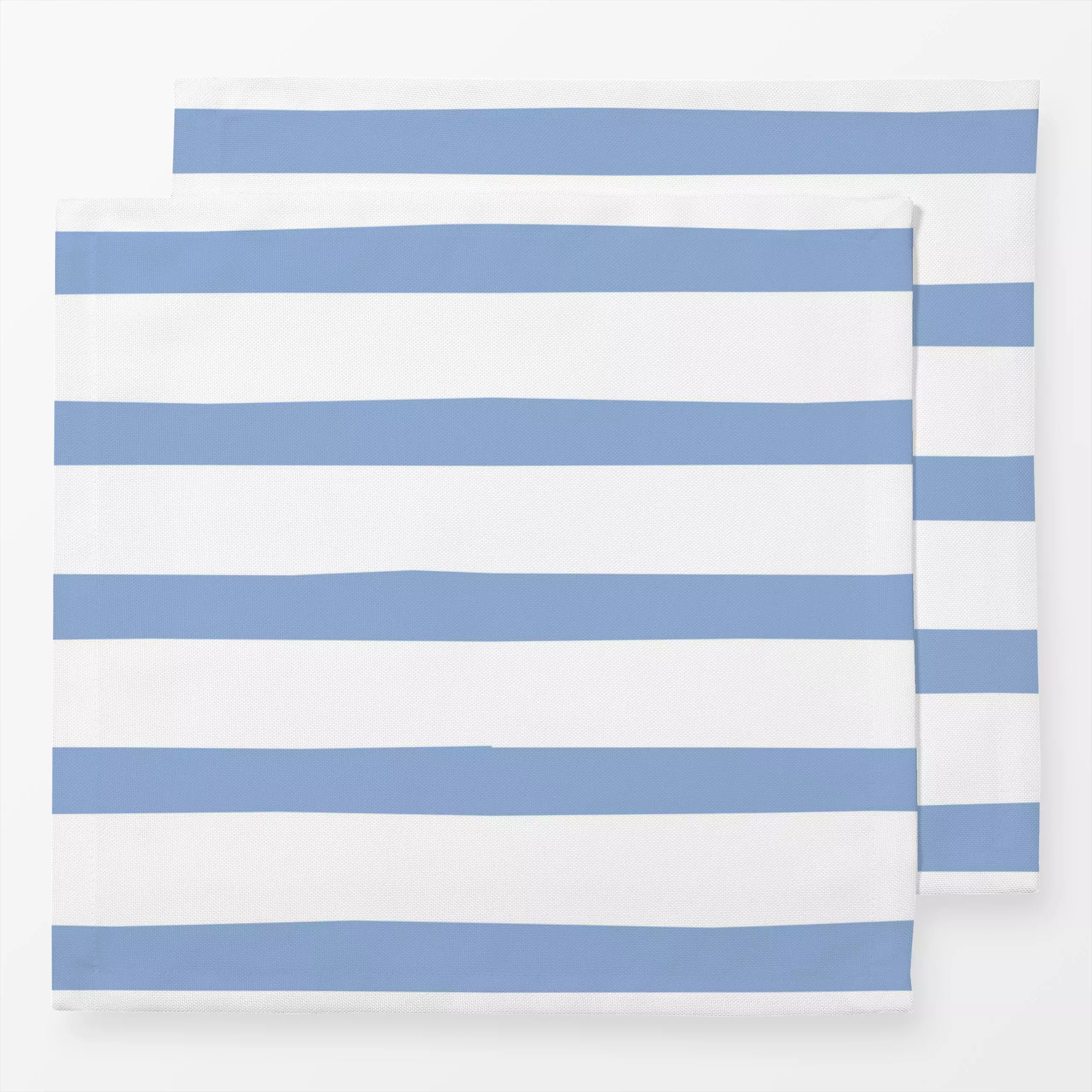 Servietten Streifen meeresblau - Sommer, Symbole & Muster - von „Carolin Vonhoff"; minimal, Wasser, Streifen, Meer, Sommer, ...
