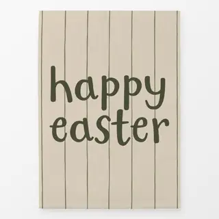 Geschirrtücher Happy Easter Streifen