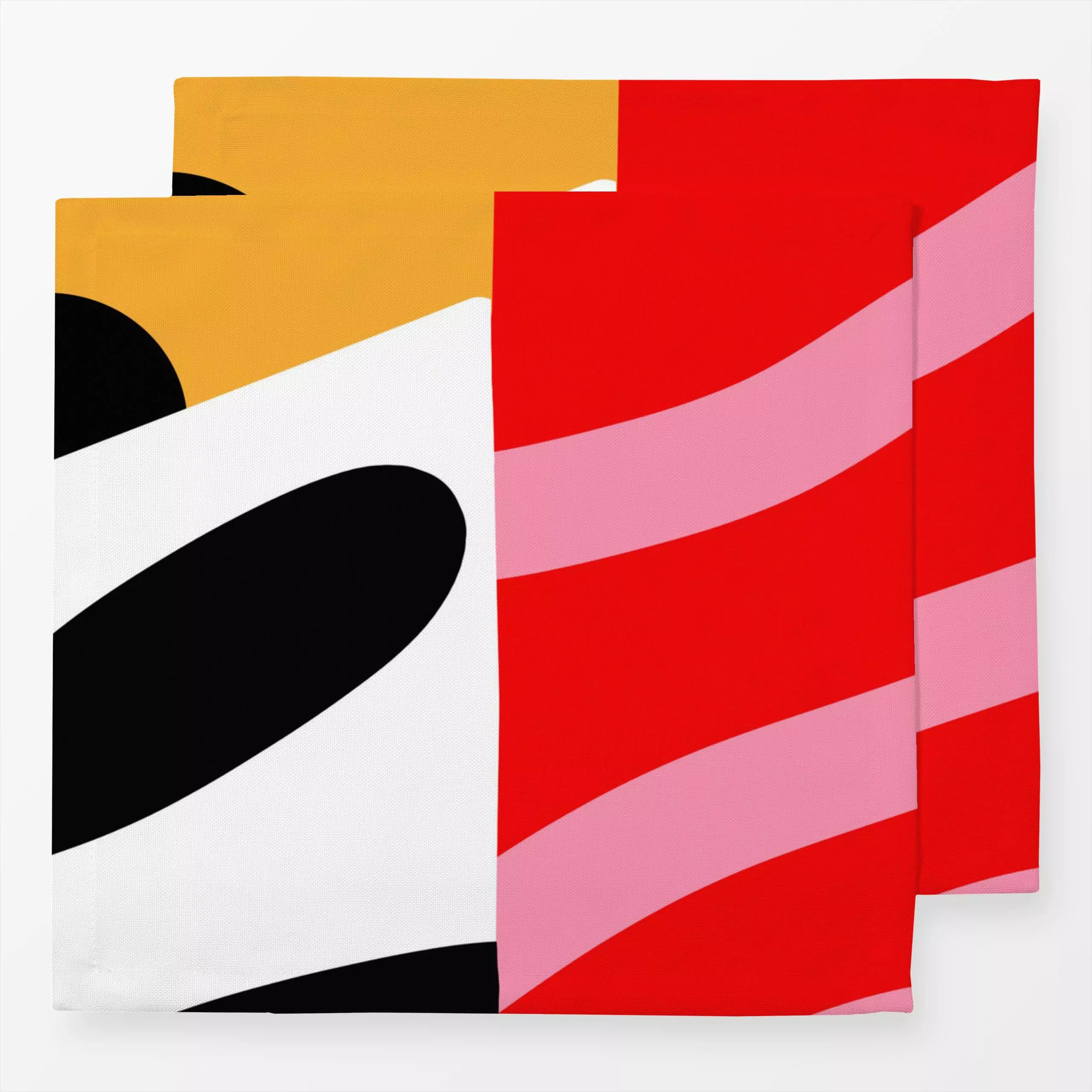 Servietten GLUECKLICH - Symbole & Muster, Retro & Vintage - von „Ute Arnold"; Linien, Punkte, Collage, Retro, Liebeszitate, ...