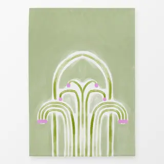 Geschirrtücher Fliesen Oxidgrün