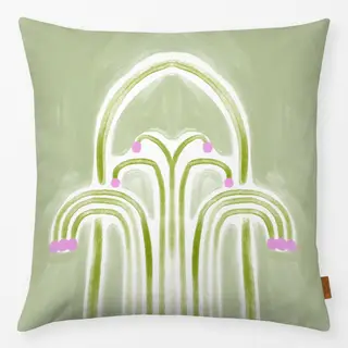 Kissen Fliesen Oxidgrün