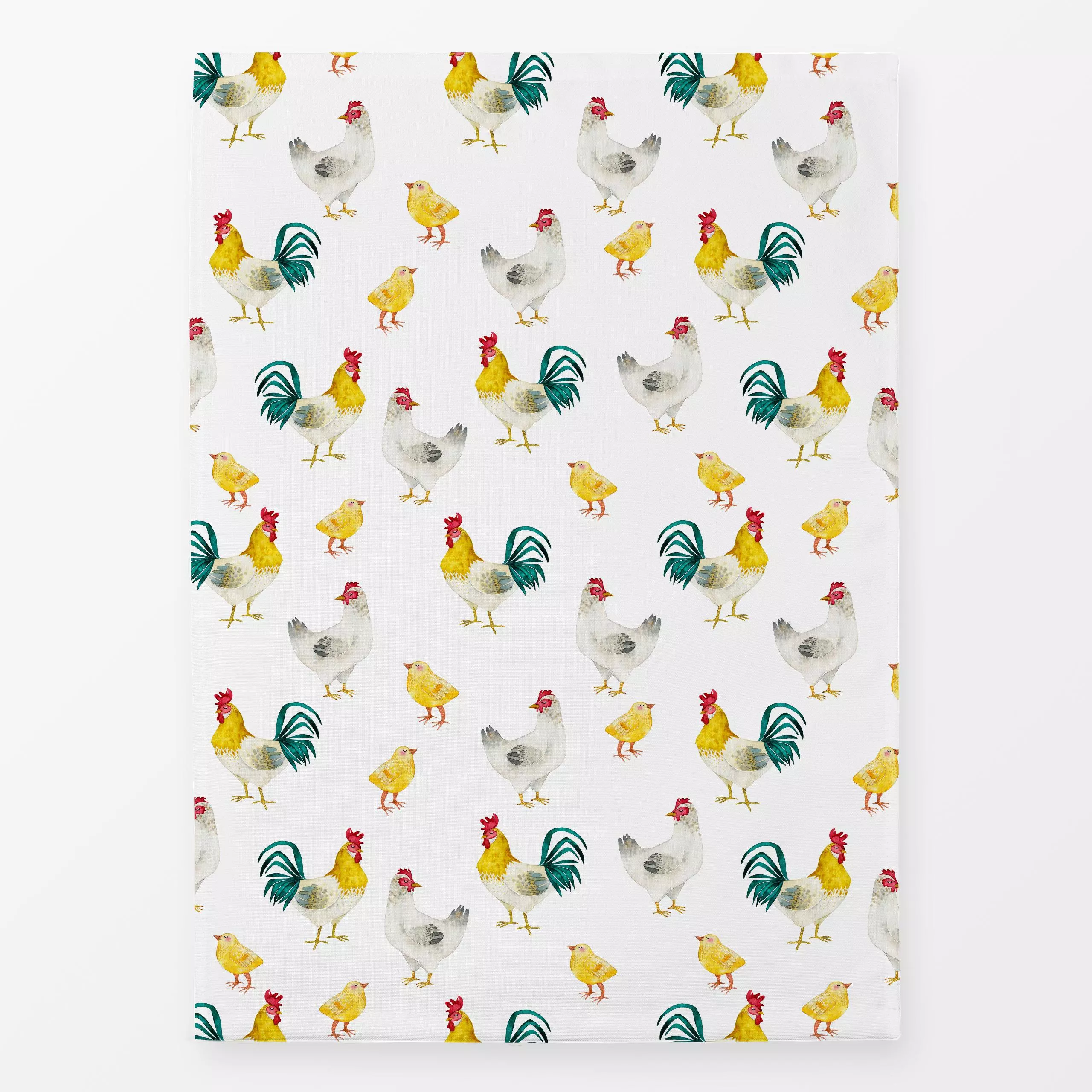 Geschirrtücher Hühner auf dem Bauernhof - Kinderzimmer & Motive für Kinder, Tiere - von „Uta Naumann"; Muster, Haus - & Baue...
