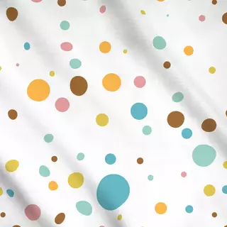 Meterware bunte Konfetti Punkte