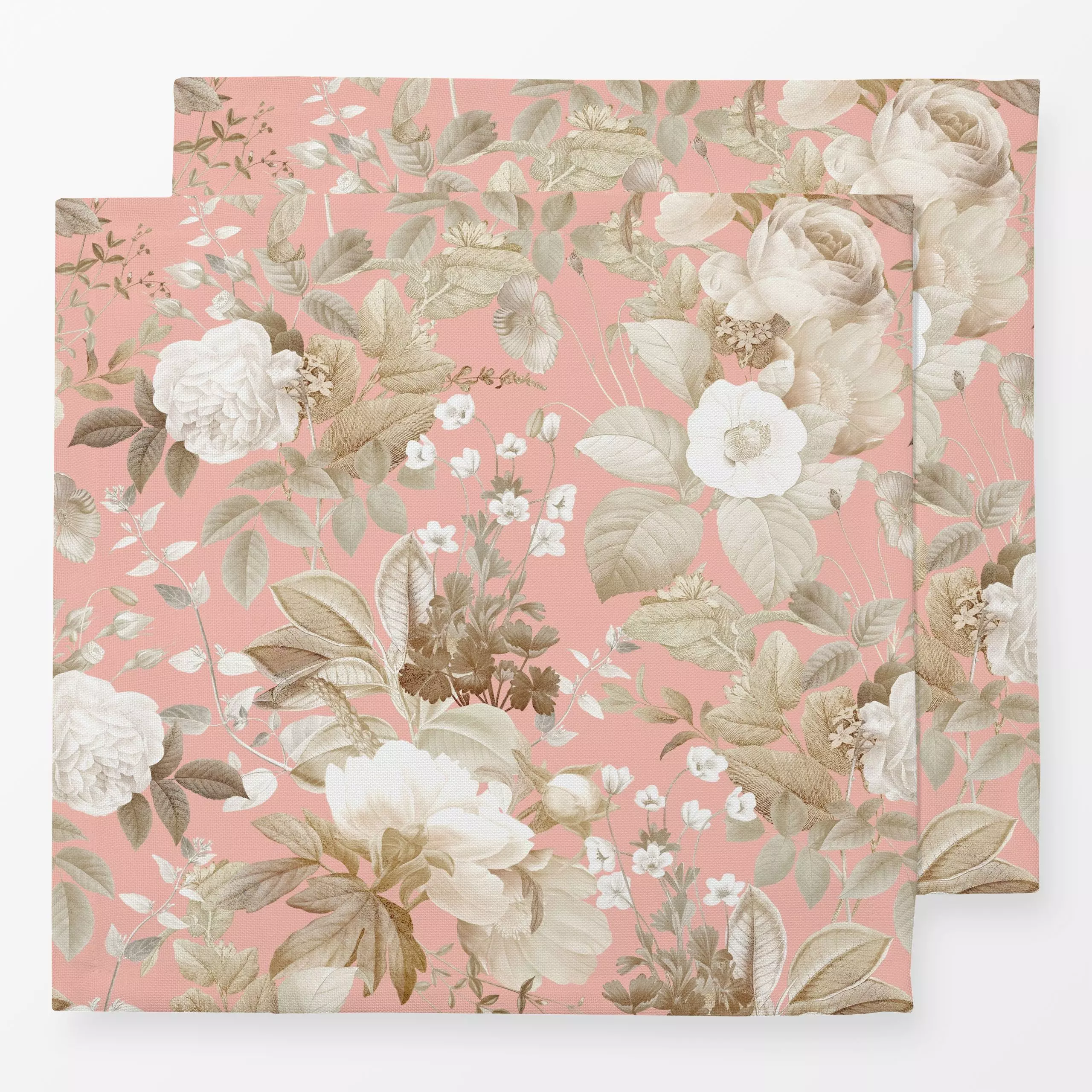 Servietten Sommer Brise - Rosen 4 - Blumen & Florales, Retro & Vintage - von „Uta Naumann“; Garten, Botanisch, floral, vinta...