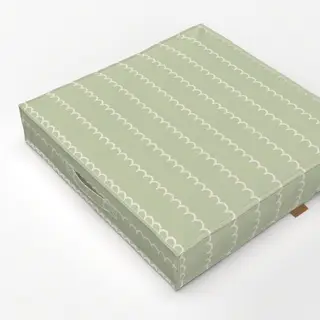 Bodenkissen Wellige Streifen Grün