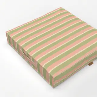 Bodenkissen Summer Stripes Peach Green