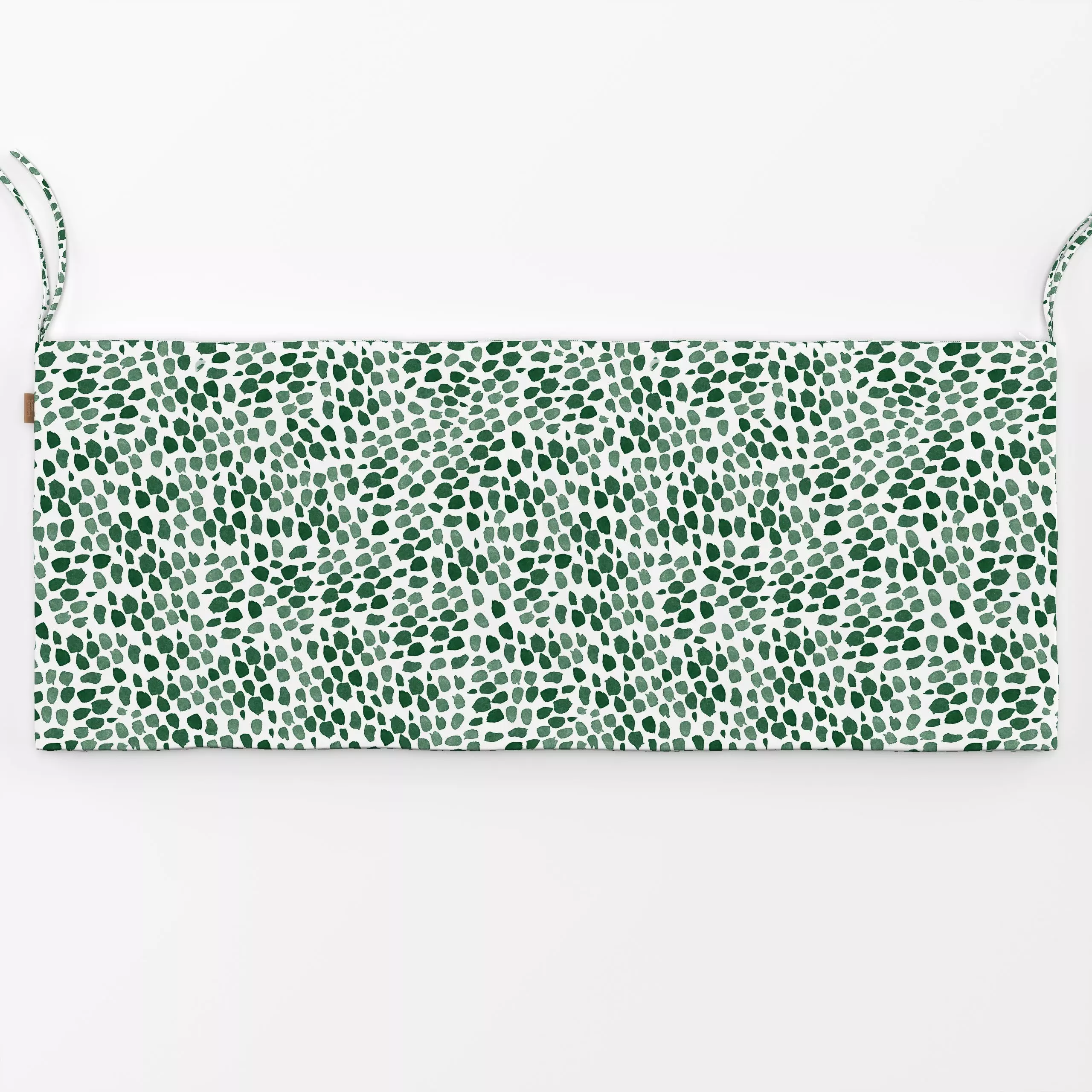 Bankauflage Dots Speckled Winter Green - Weihnachten, Winter, Symbole & Muster - von „Ninola Design "; Punkte, Abstrakt, Mer...