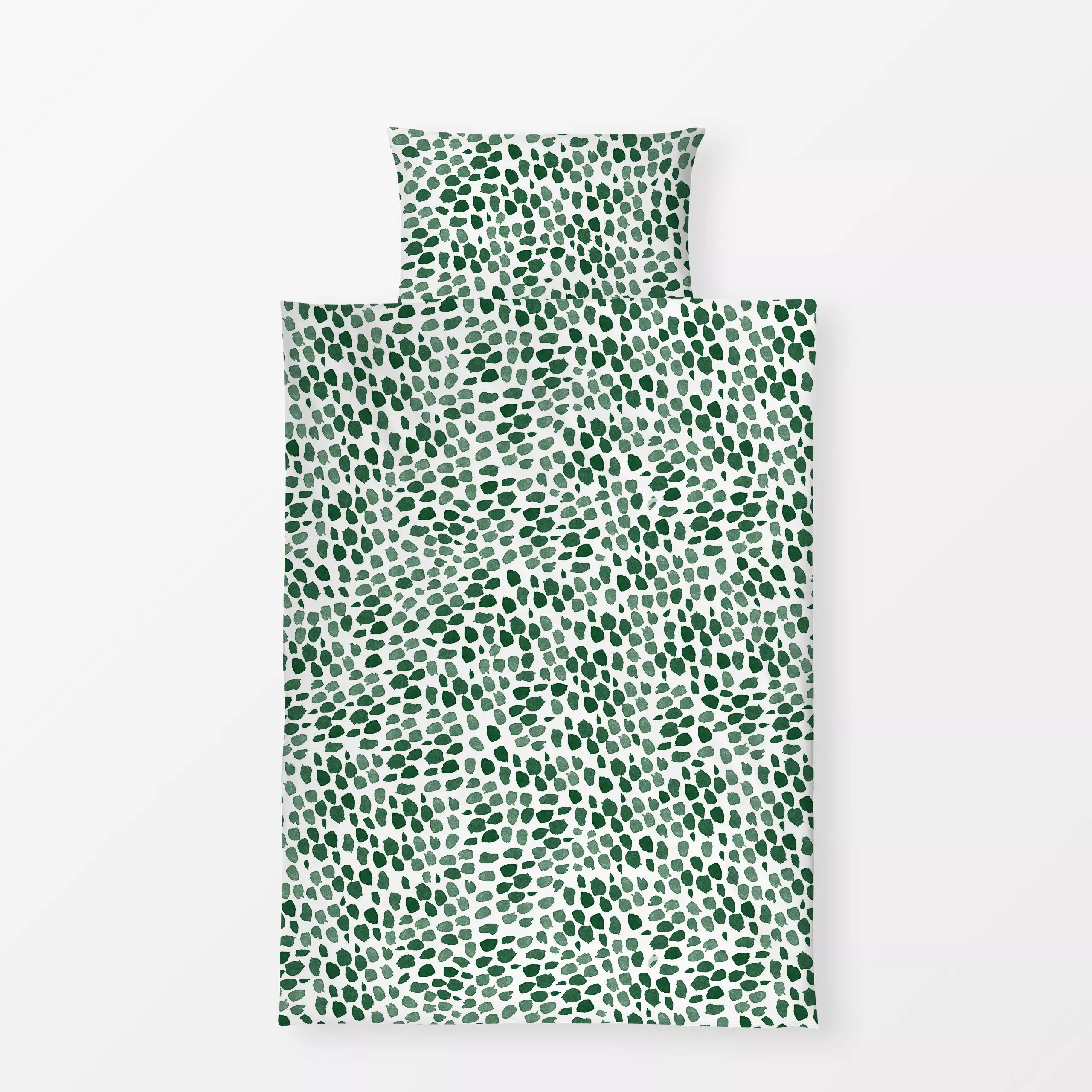 Bettwäsche Dots Speckled Winter Green - Weihnachten, Winter, Symbole & Muster - von „Ninola Design “; Punkte, Abstrakt, Merr...