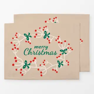 Tischset Merry Christmas Cinnamon