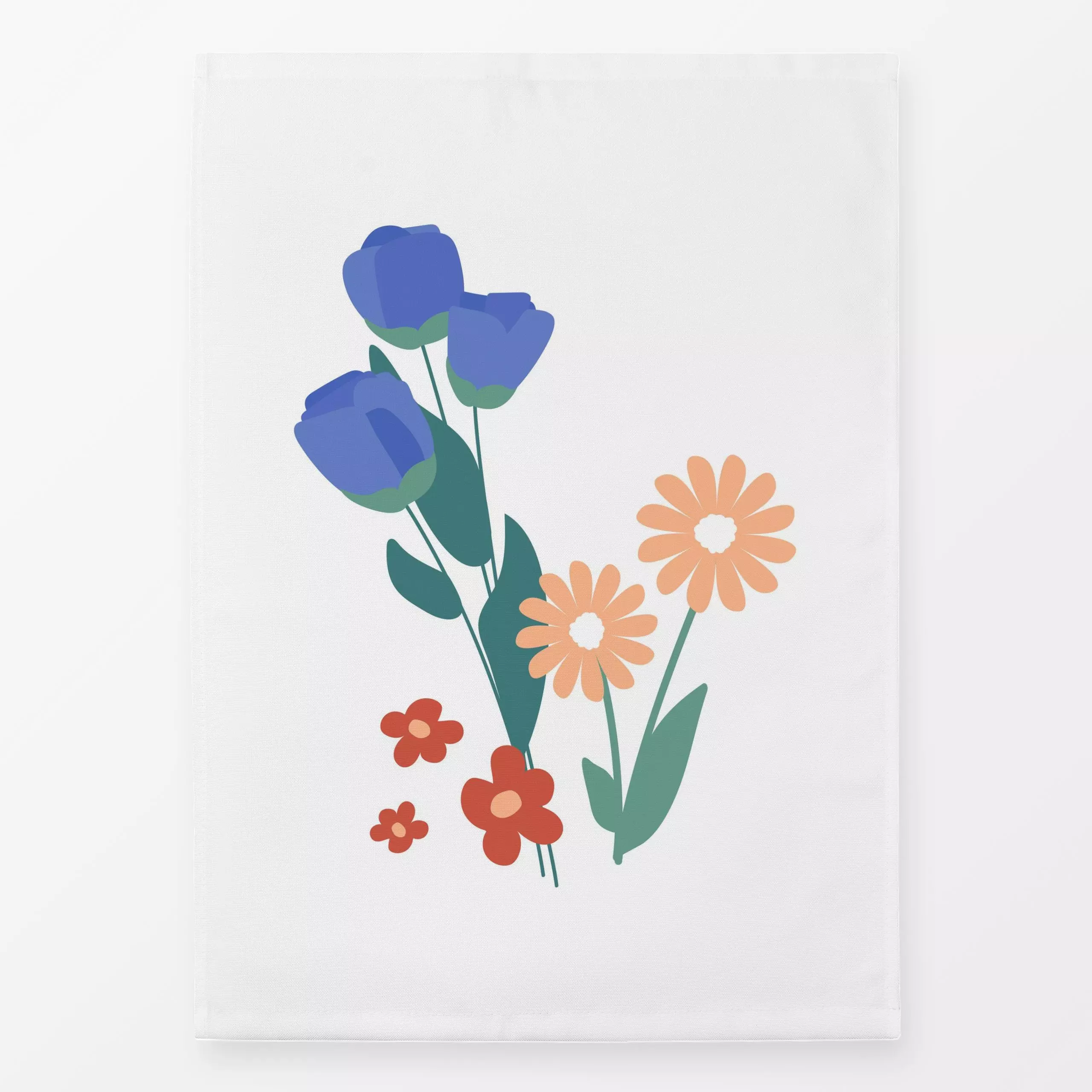 Geschirrtücher Gartenblumen - Blumen & Florales, Frühling - von „Jana Moßmann"; Garten, Wiese, floral, Blumenwiese, Millefle...