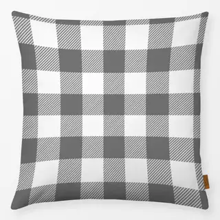 Kissen Gingham Classic Grau