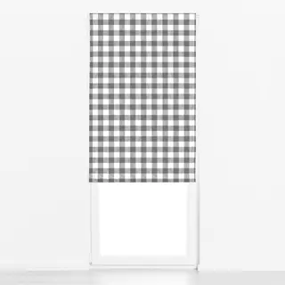Raffrollo Gingham Classic Grau
