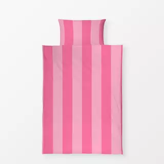 Bettwäsche Streifen Allover pink rosa