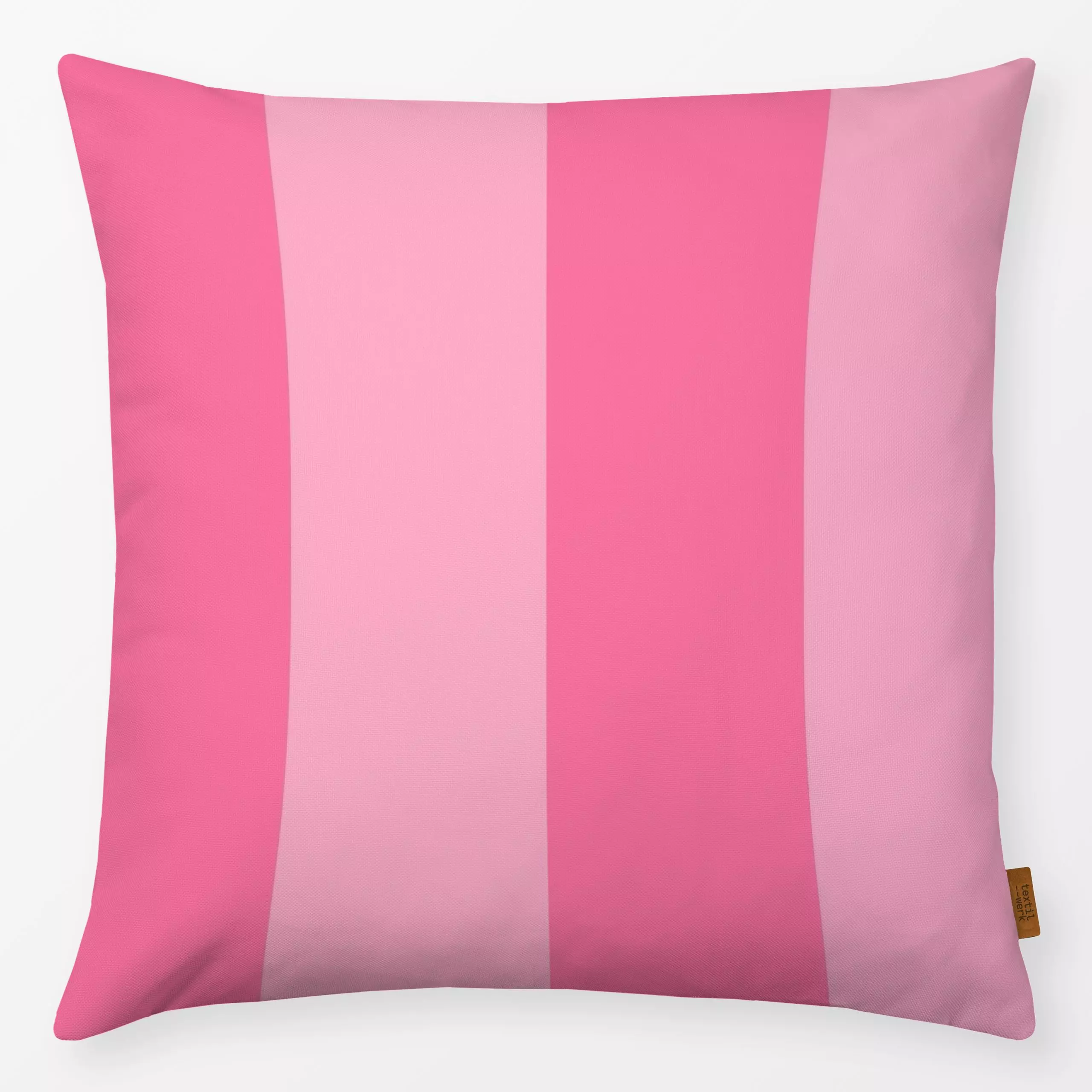 Kissen Streifen Allover pink rosa - Symbole & Muster - von „Kruth Design"; Streifen, Weihnachten, Herbstdeko, gestreift, kru...