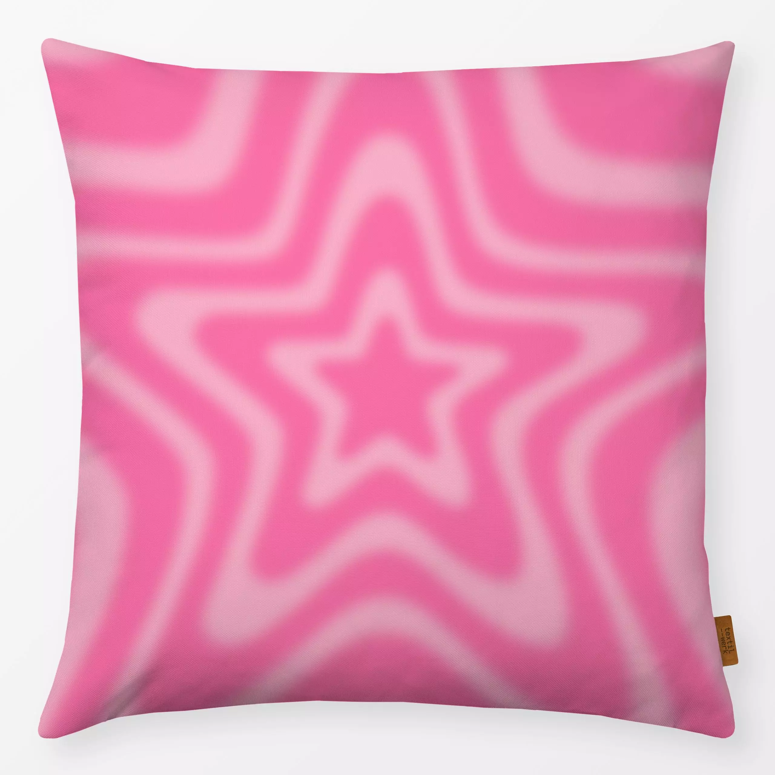 Kissen Star Gradient Pink - Kinderzimmer & Motive für Kinder, Symbole & Muster, Astronomie & Weltraum - von „textilwerk"; Il...