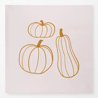 Tischdecke Kürbis Gelb Beige Wendekissen