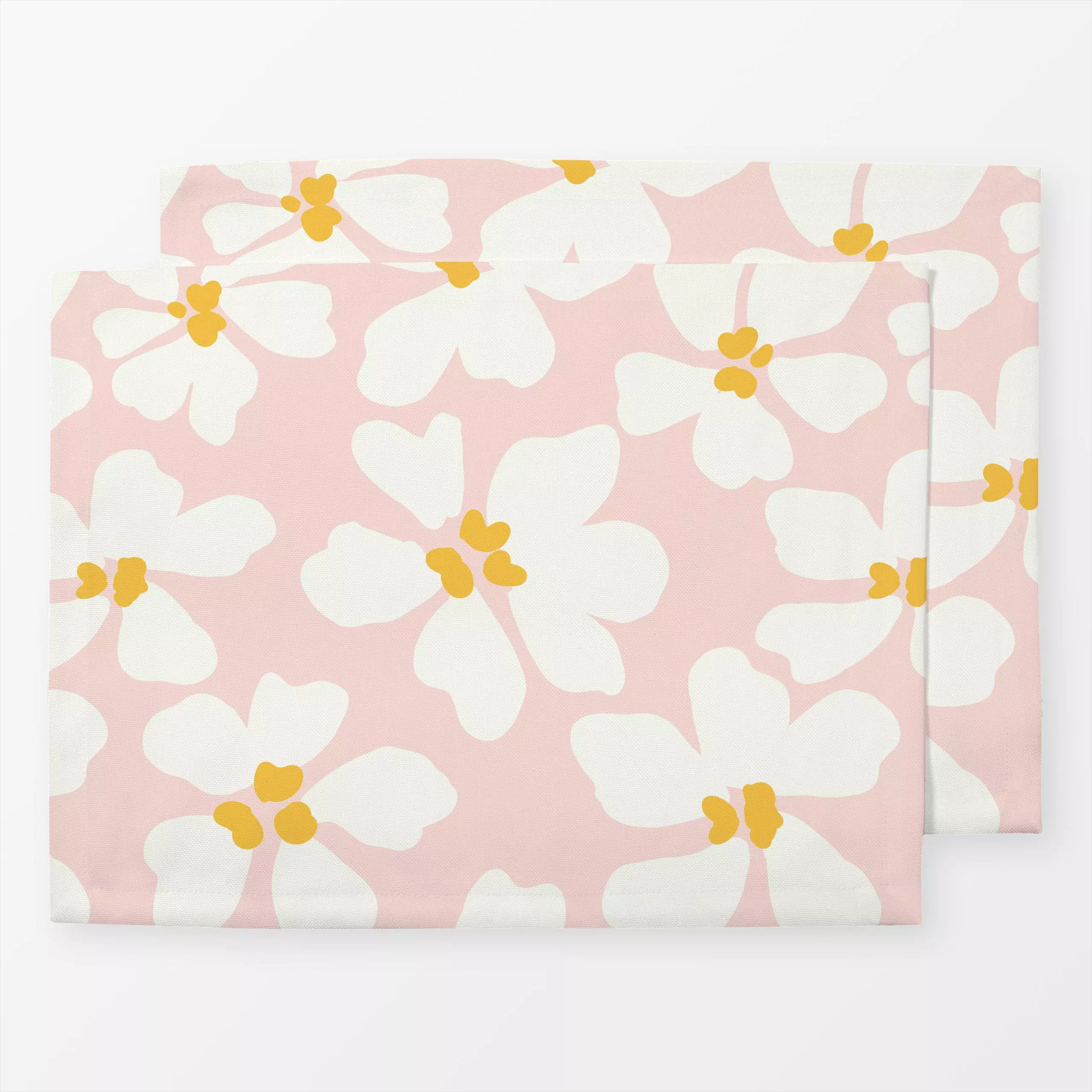 Tischset Gänseblümchen Modern Rosa 3, Blumen, Sommer, von Uta Naumann