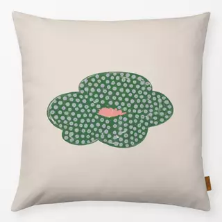 Kissen Punkte Blume grün