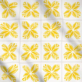 Meterware Azulejo Pattern 7 gelb