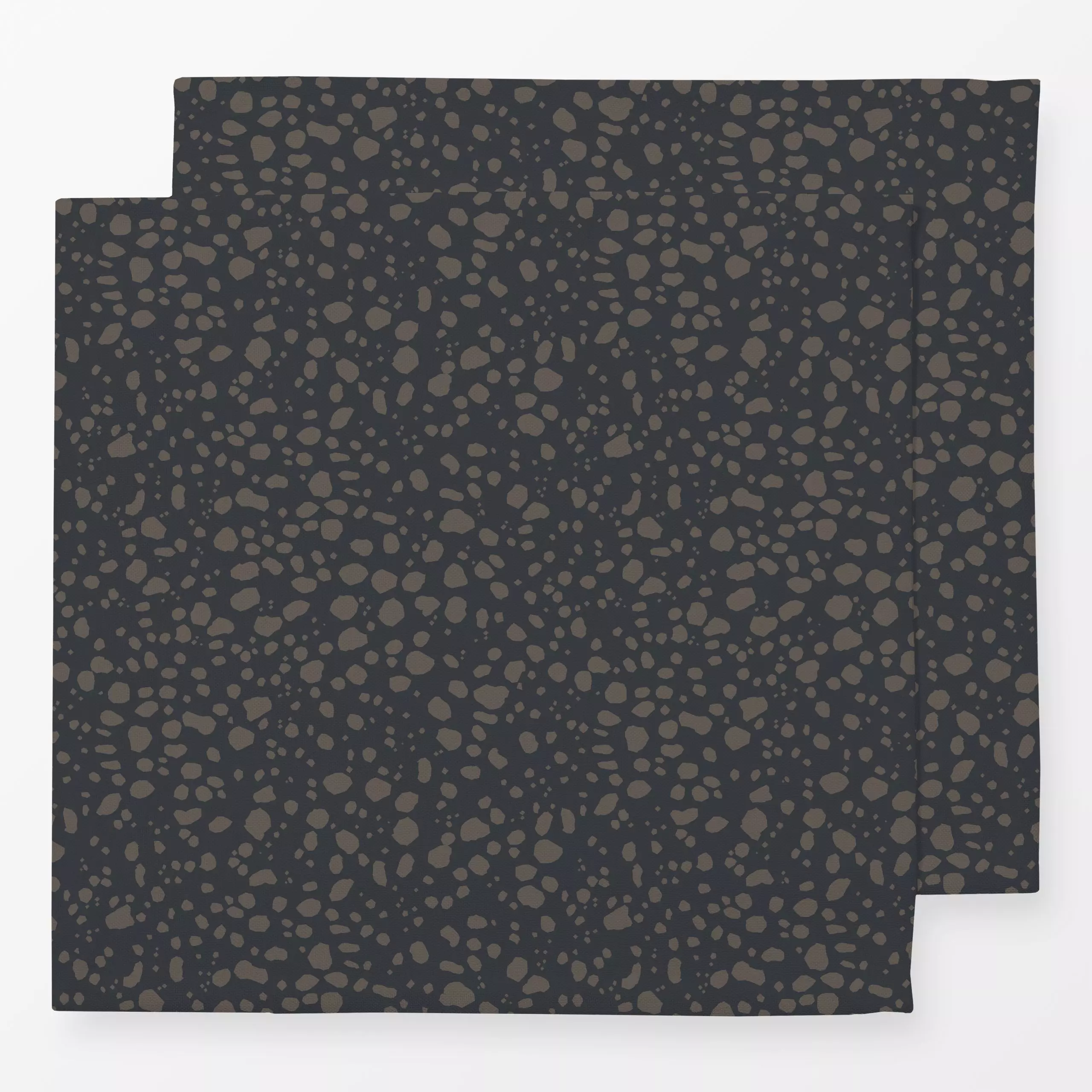 Servietten Splashes Black-Brown - Symbole & Muster - von „Sara Maria"; boho, schwarz, skandinavisch, Kissen, modern, Dots, S...