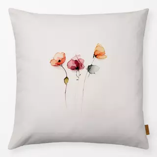 Kissen Watercolor Poppies 4
