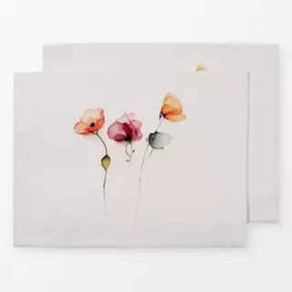 Tischset Watercolor Poppies 4