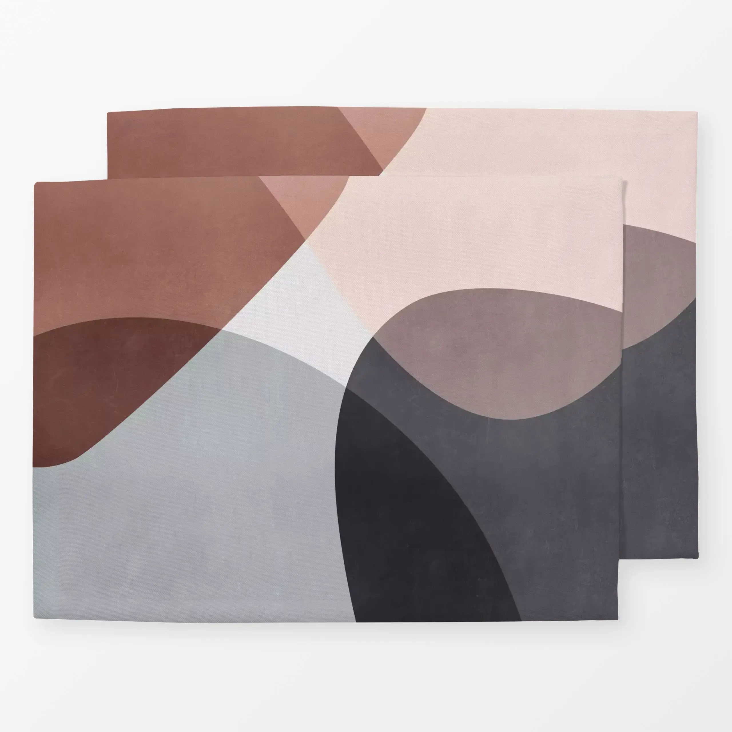 Tischset Graphic 206 - Symbole & Muster - von „Mareike Böhmer"; abstrakt, grau, Farbverläufe, Geometrisch, modern, minimalis...