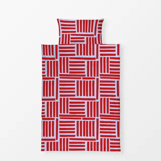 Bettwäsche Beerenrot Linien