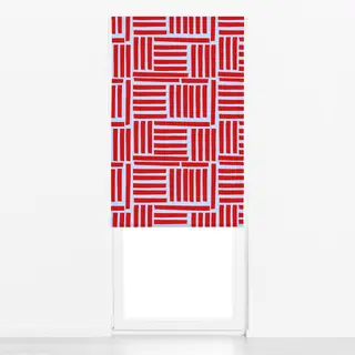 Raffrollo Beerenrot Linien