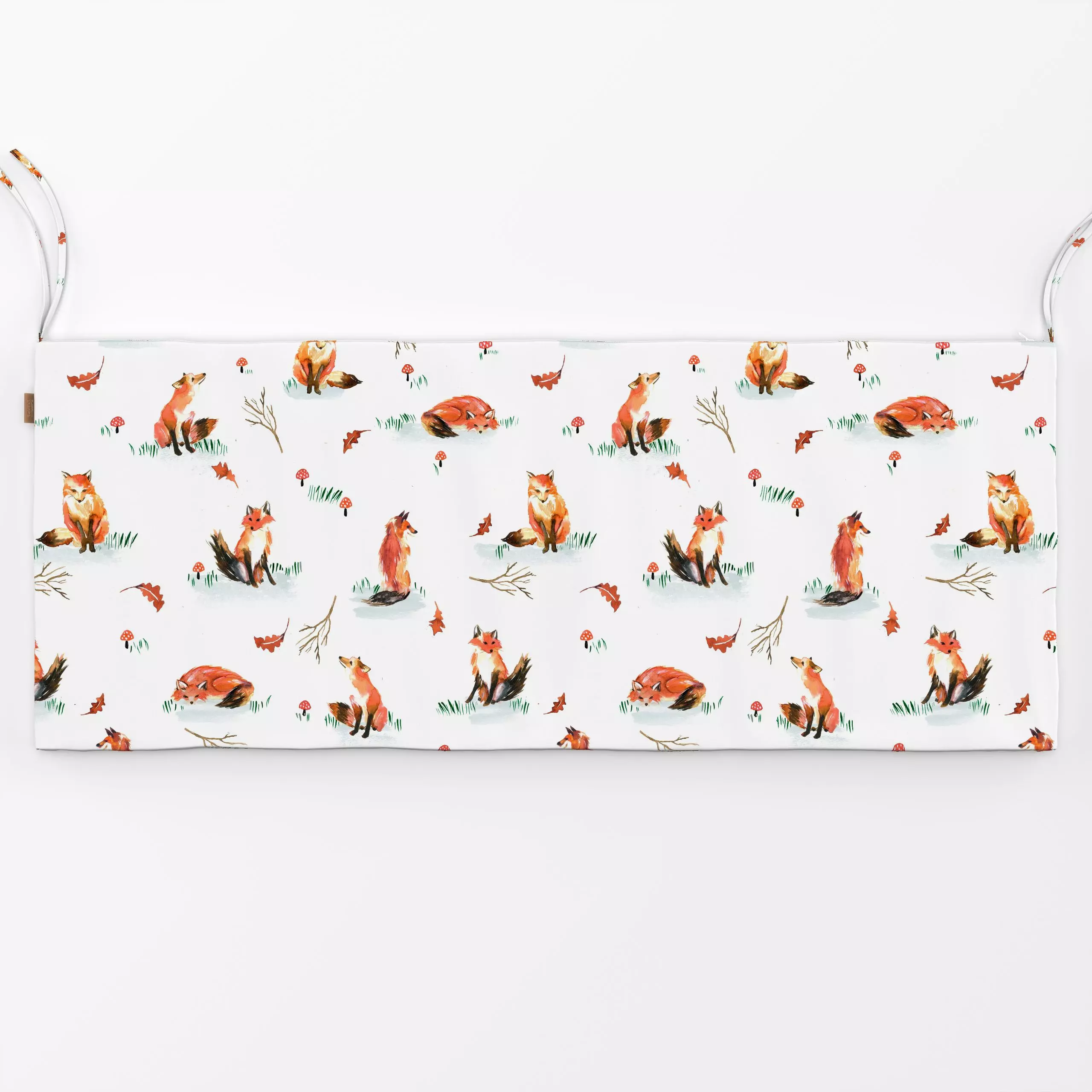 Bankauflage Woodland Foxes Classic Fall - Herbst, Natur & Landschaft, Tiere - von „Ninola Design "; Natur, Blatt, Wald, Fuch...