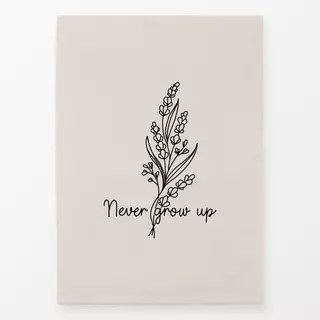 Geschirrtücher Never Grow Up Beige
