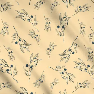 Meterware Santorini Olive Pattern