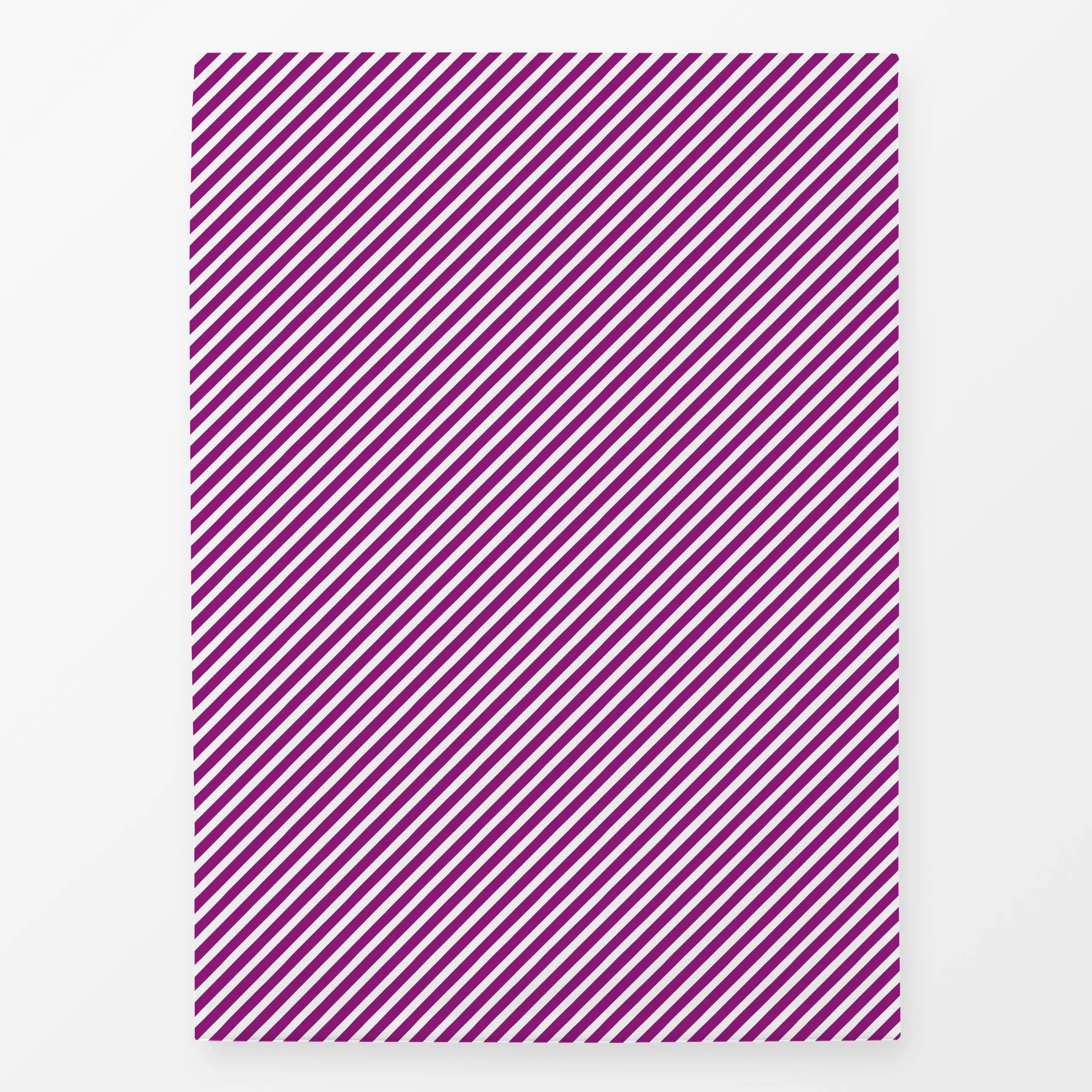Geschirrtücher Diagonale Streifen Pflaume - Symbole & Muster - von „Sophie Augustin Illustration"; Muster, Streifen, gestrei...